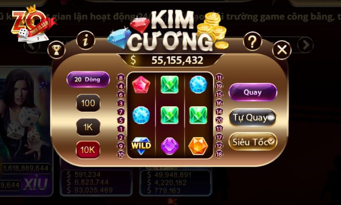 Kim cương Zowin thu hút cược thủ bởi cách chơi vô cùng đơn giản 