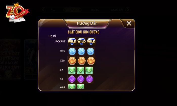 Kinh nghiệm chơi kim cương Zowin chắc thắng