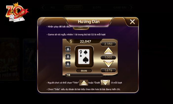 Tốc độ của mỗi ván chơi trên dưới Zowin diễn ra rất nhanh 