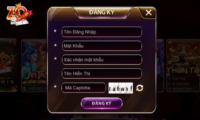 Các bước đăng ký tài khoản Zowin đầy đủ và chính xác cho tân thủ