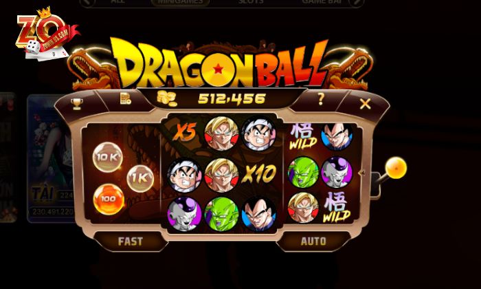 Dragon Ball Zowin là một trò chơi nổ hũ được lấy cảm hứng từ 7 viên ngọc rồng