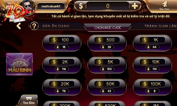 Thay đổi cược linh hoạt