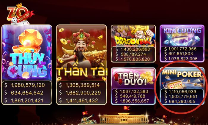 Chiến lược chơi Mini Poker Zowin thắng đậm cho bet thủ Mini poker Zowin có thiết kế đồ hoạ chỉn chu và đẹp mắt
