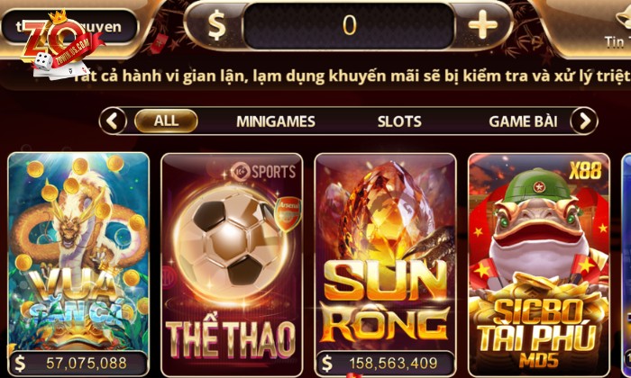 Nhấp chọn chuyên mục Sun Rồng