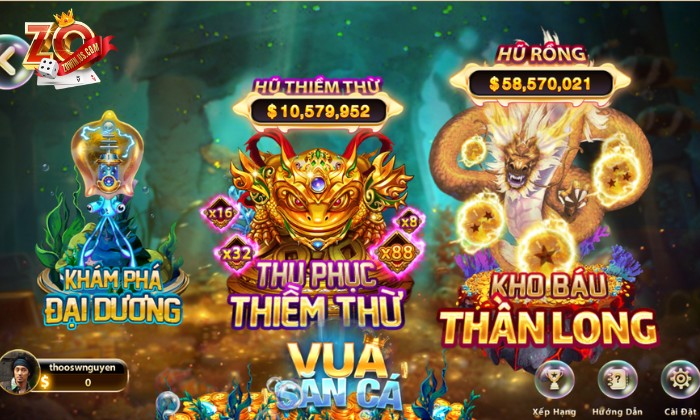 Hệ thống phòng chơi được phân cấp rõ ràng