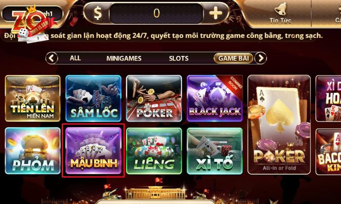 Giới thiệu về Xì Tố Zowin